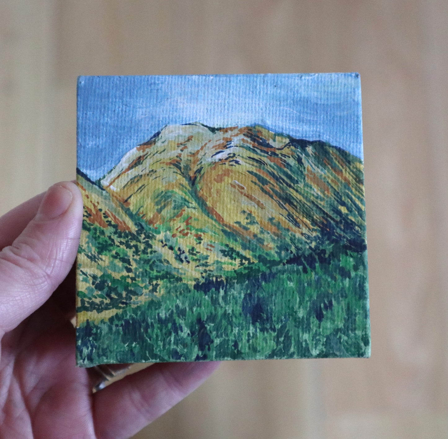 Day 10 - 7x7cm Mini Canvas - Glen Nevis