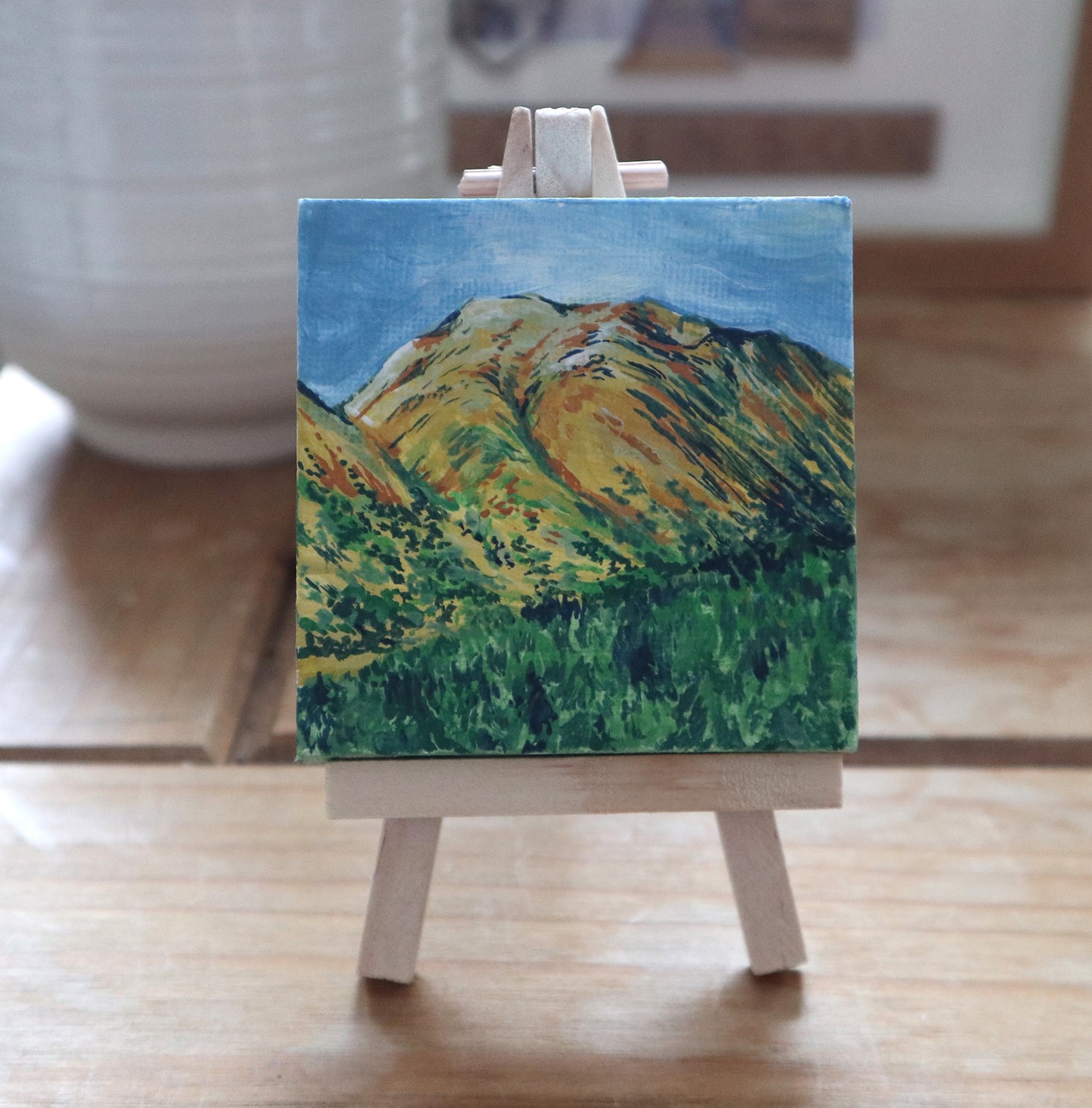 Day 10 - 7x7cm Mini Canvas - Glen Nevis