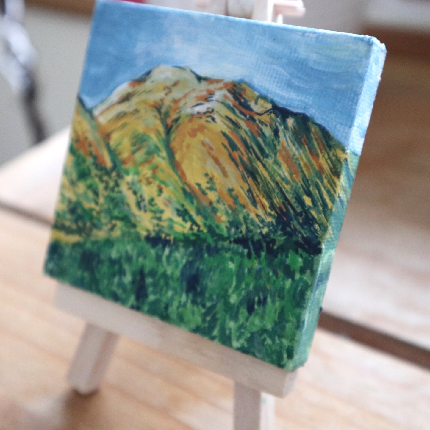 Day 10 - 7x7cm Mini Canvas - Glen Nevis