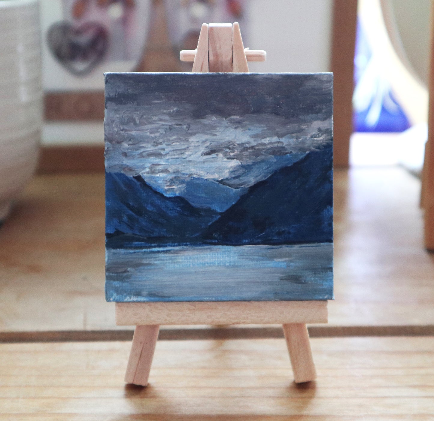 Day 12 - 7x7cm Mini Canvas - Stormy Torridon