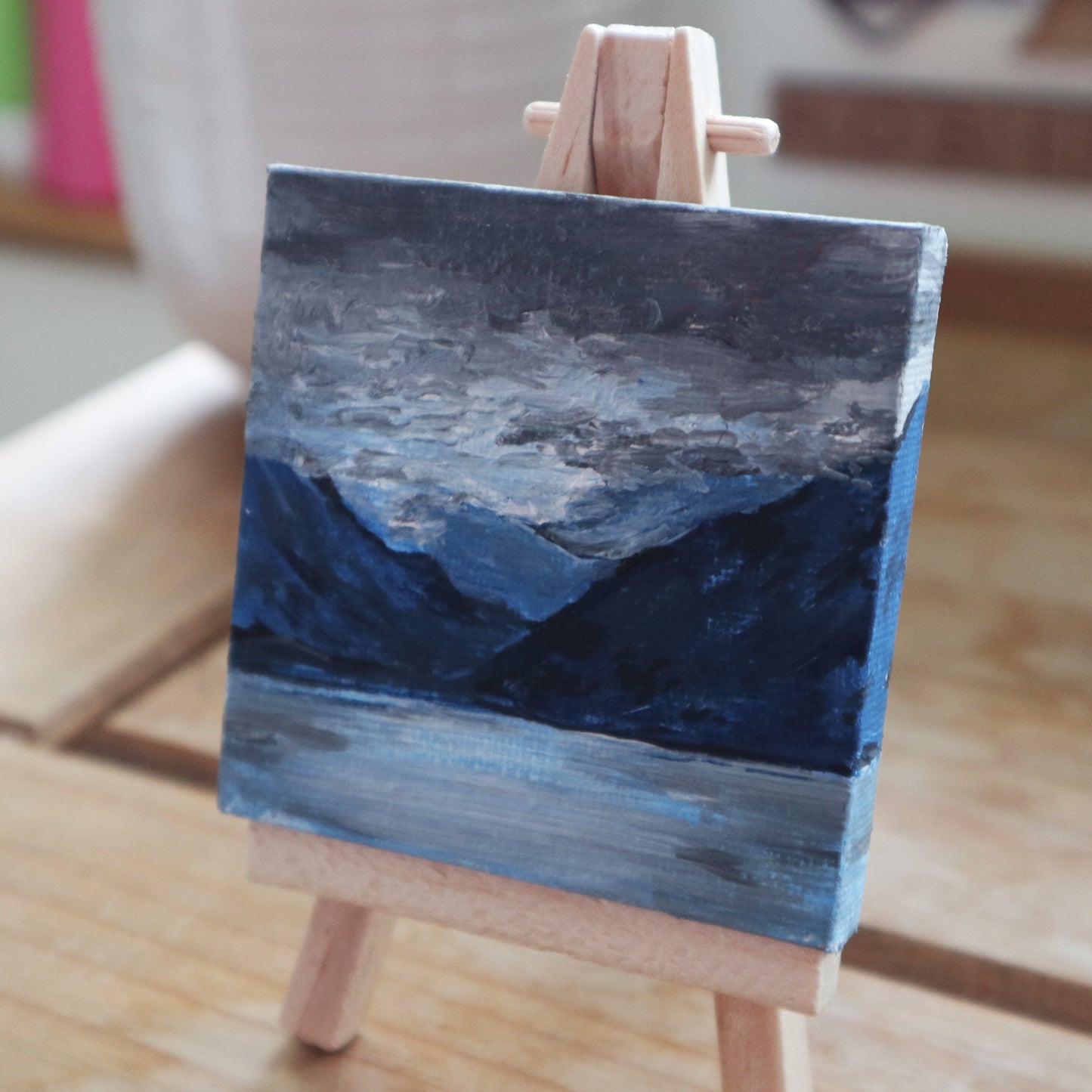 Day 12 - 7x7cm Mini Canvas - Stormy Torridon