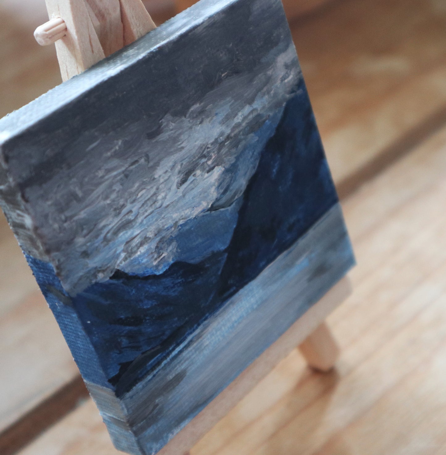 Day 12 - 7x7cm Mini Canvas - Stormy Torridon