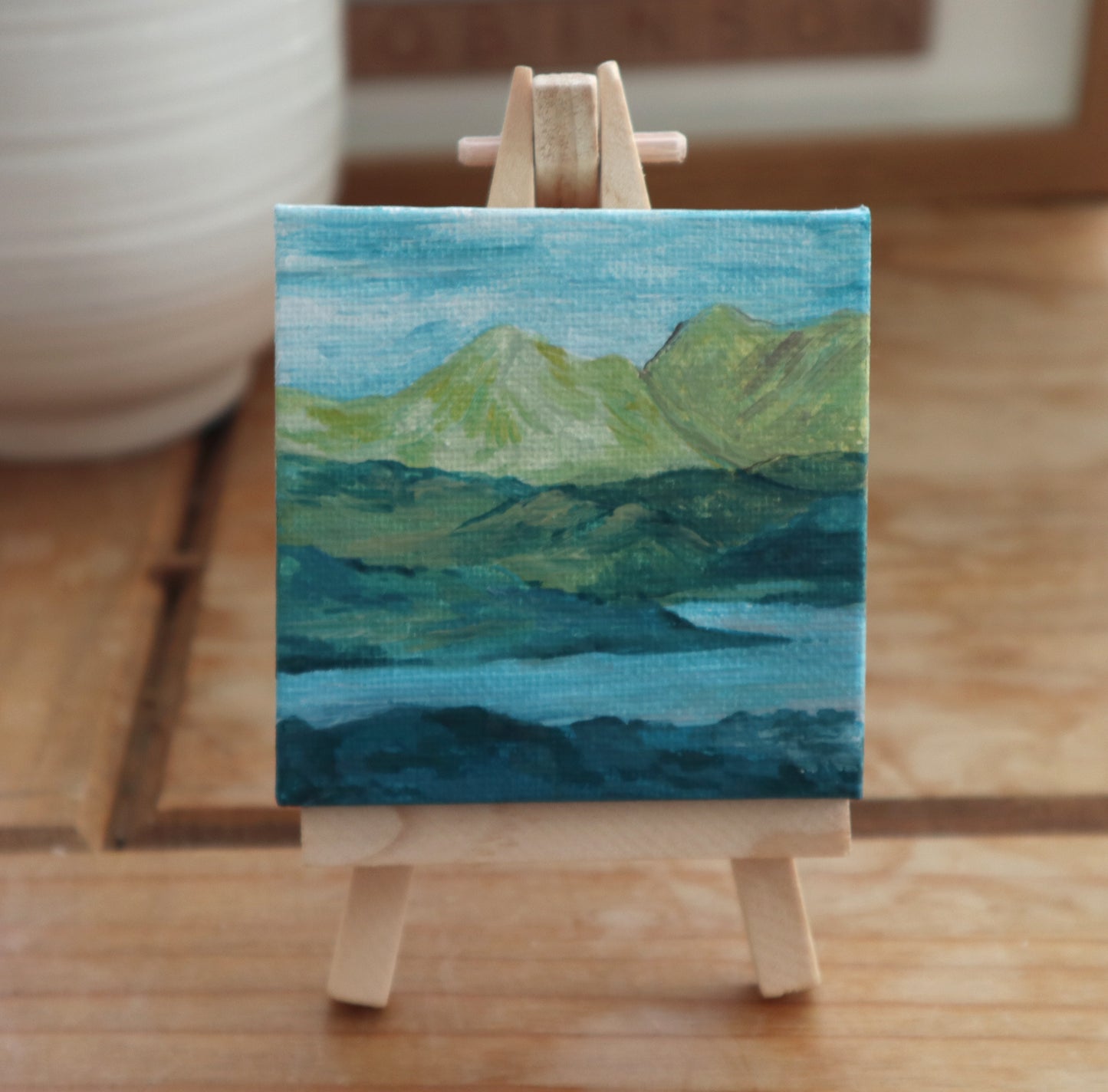 Day 13 - 7x7cm Mini Canvas - Isle of Skye