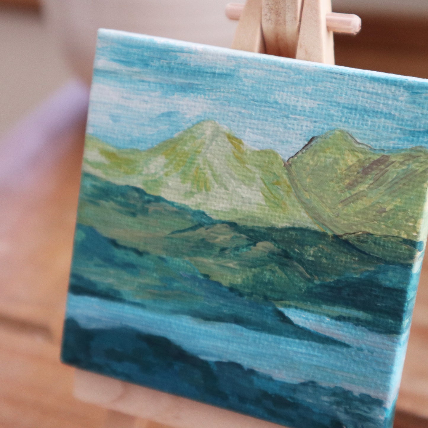 Day 13 - 7x7cm Mini Canvas - Isle of Skye