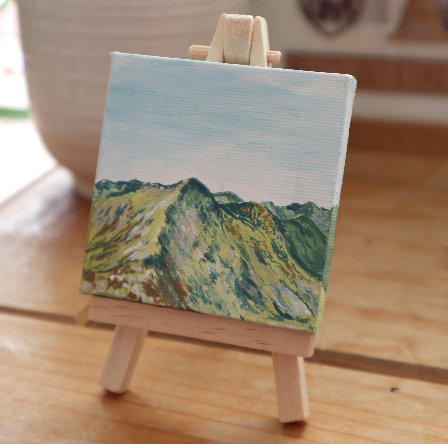 Day 20 - 7x7cm Mini Canvas - The Mamores