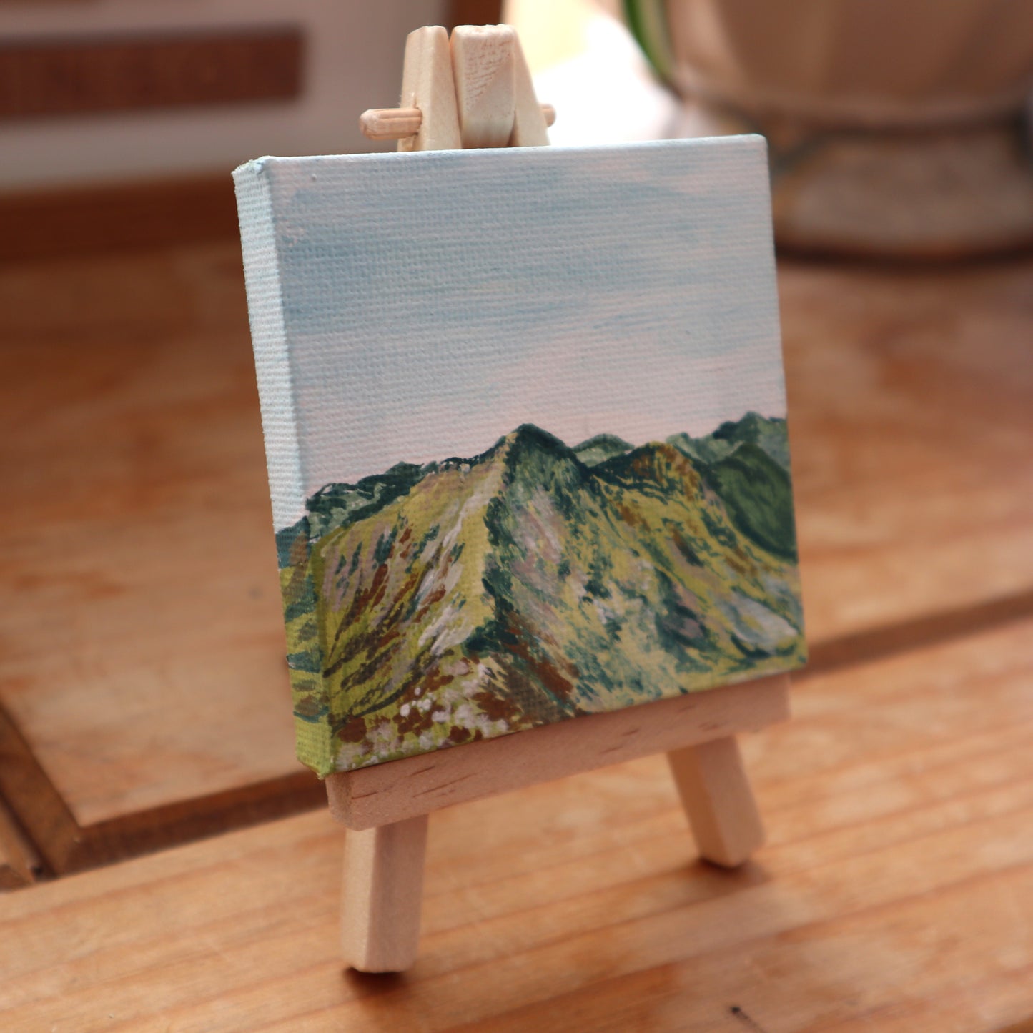 Day 20 - 7x7cm Mini Canvas - The Mamores
