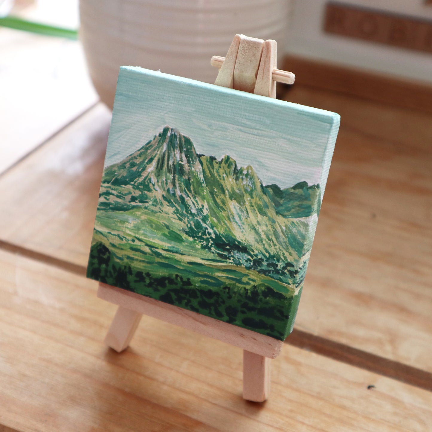 Day 21 - 7x7cm Mini Canvas - Ben Loyal