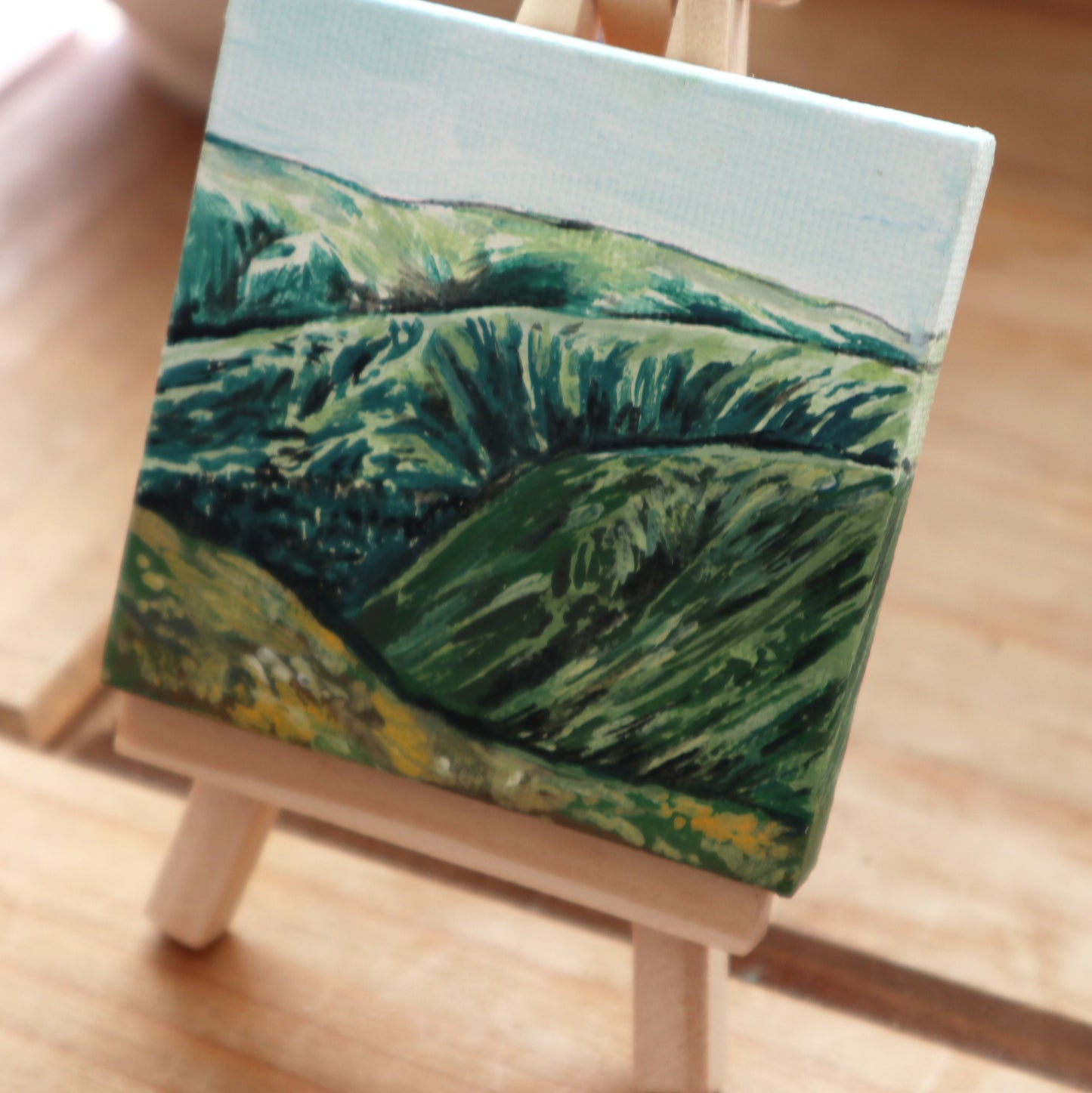 Day 22 - 7x7cm Mini Canvas - Southern Cairngorms