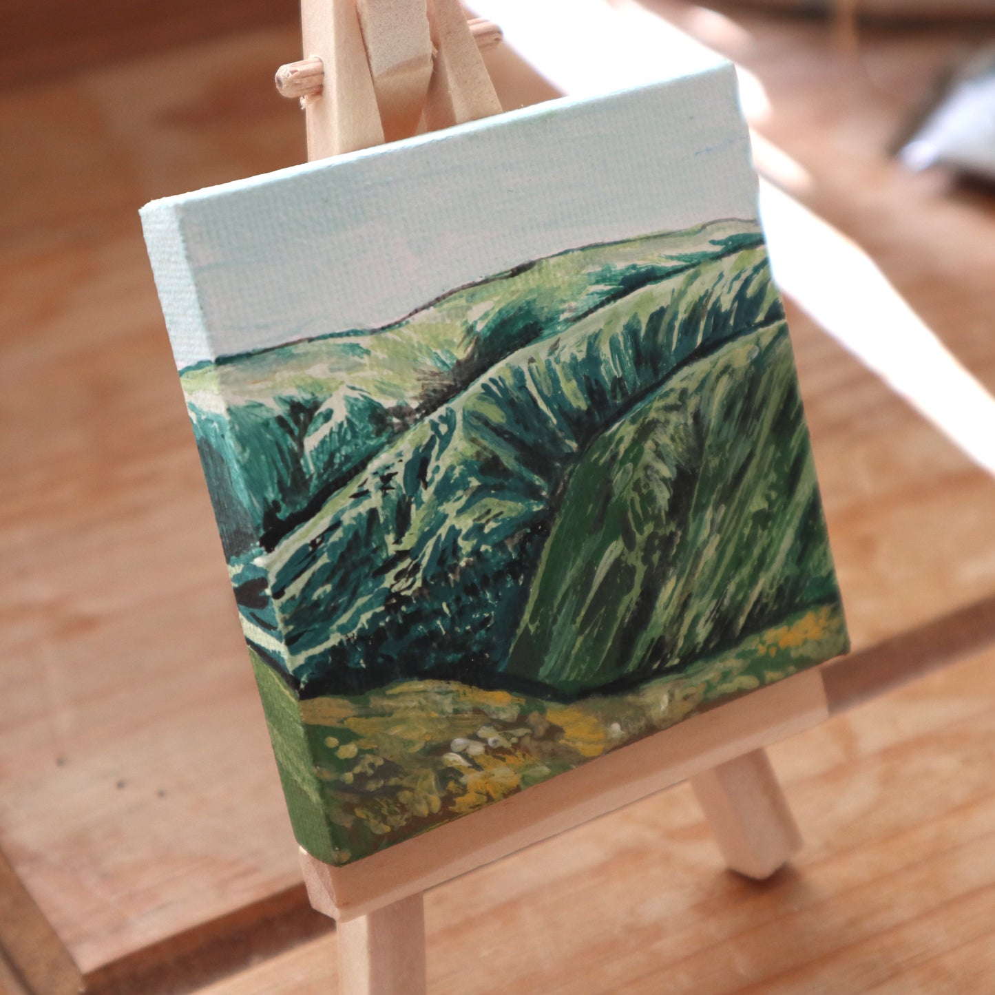 Day 22 - 7x7cm Mini Canvas - Southern Cairngorms
