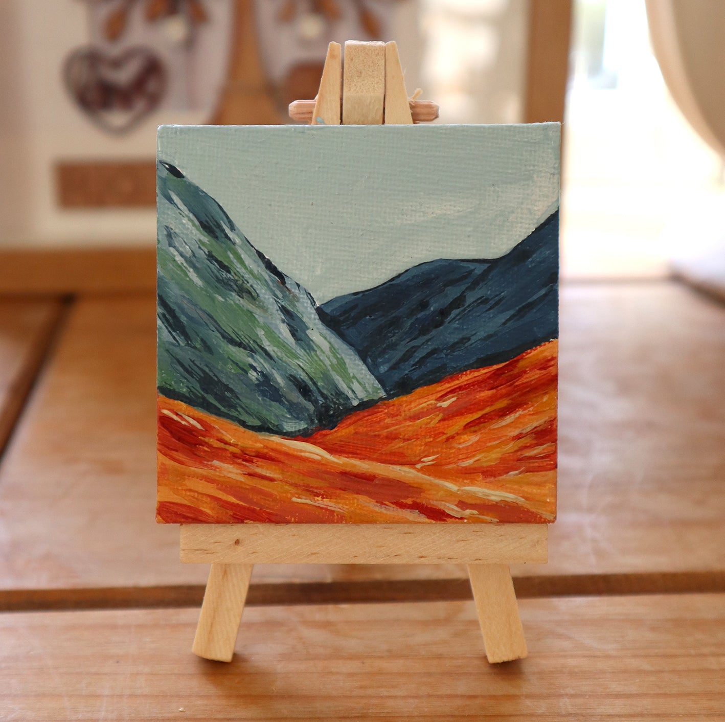 Day 32 - 7x7cm Mini Canvas - Autumn Glencoe