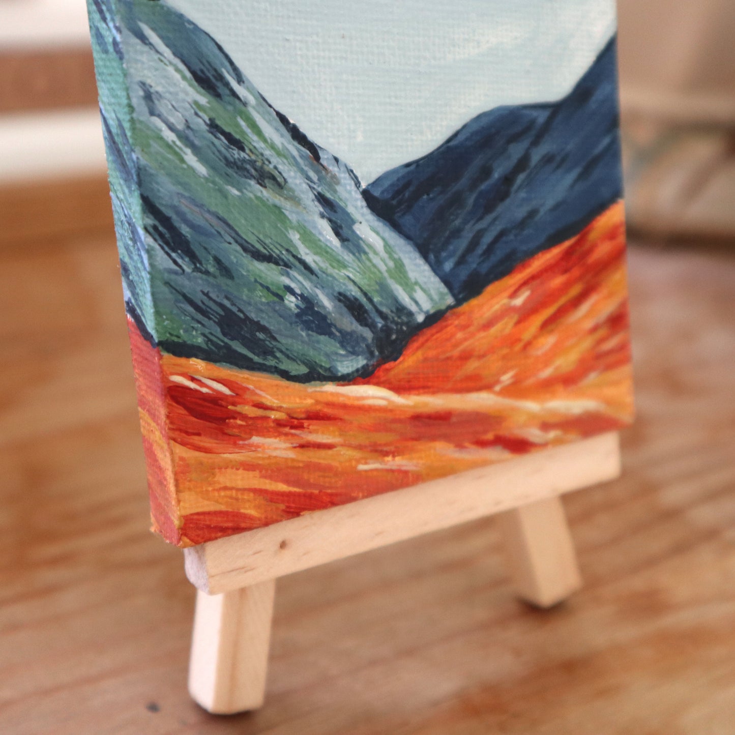 Day 32 - 7x7cm Mini Canvas - Autumn Glencoe