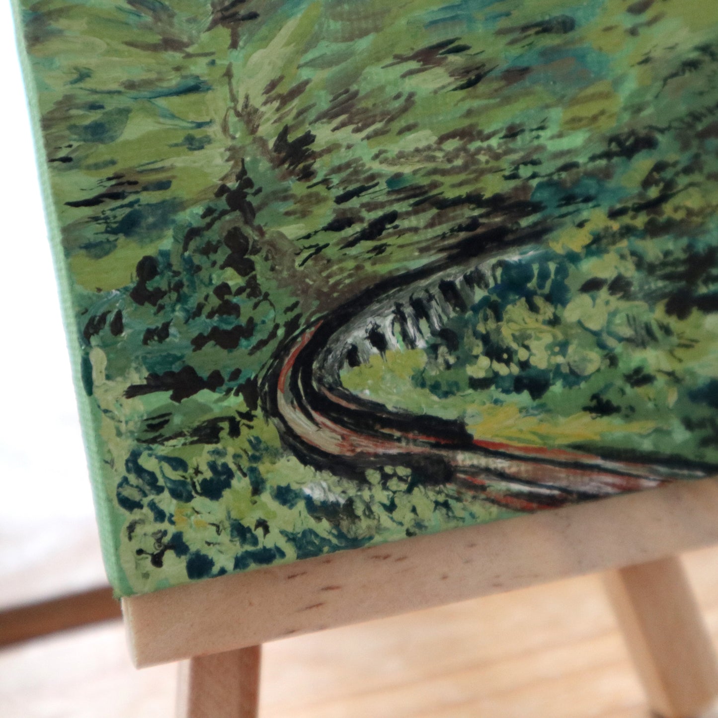 Day 35 - 7x7cm Mini Canvas - Glen Finnan Viaduct