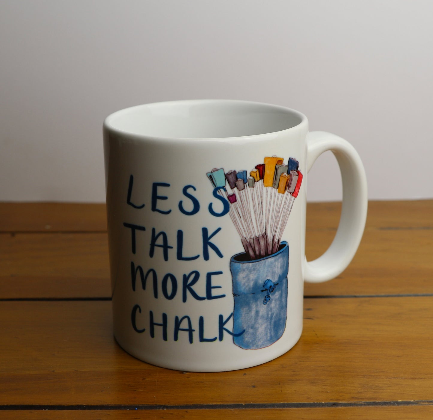 Less Talk, More Chalk Climbing Pun Ceramic Mug