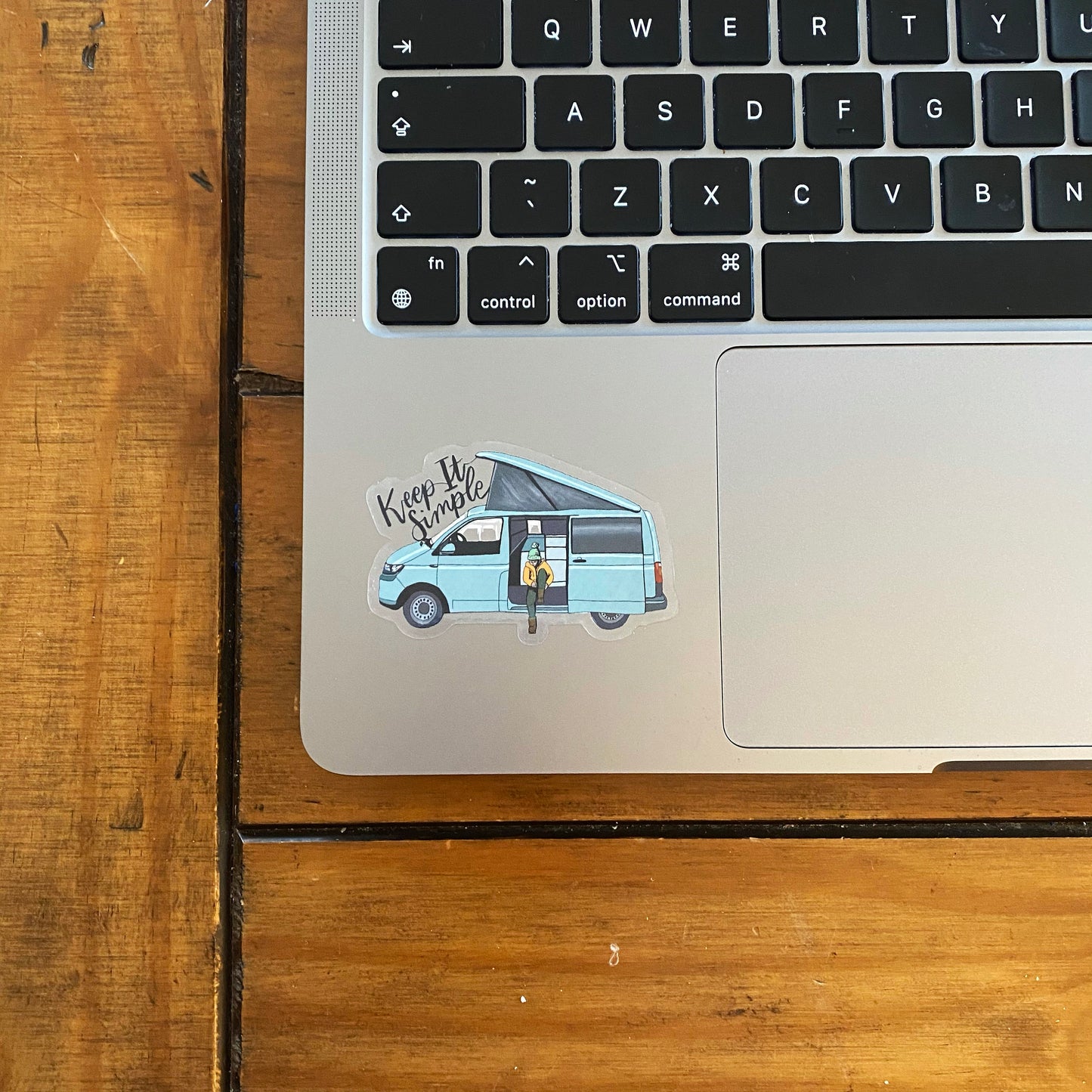 Keep It Simple Van Life Vinyl Transparent Sticker