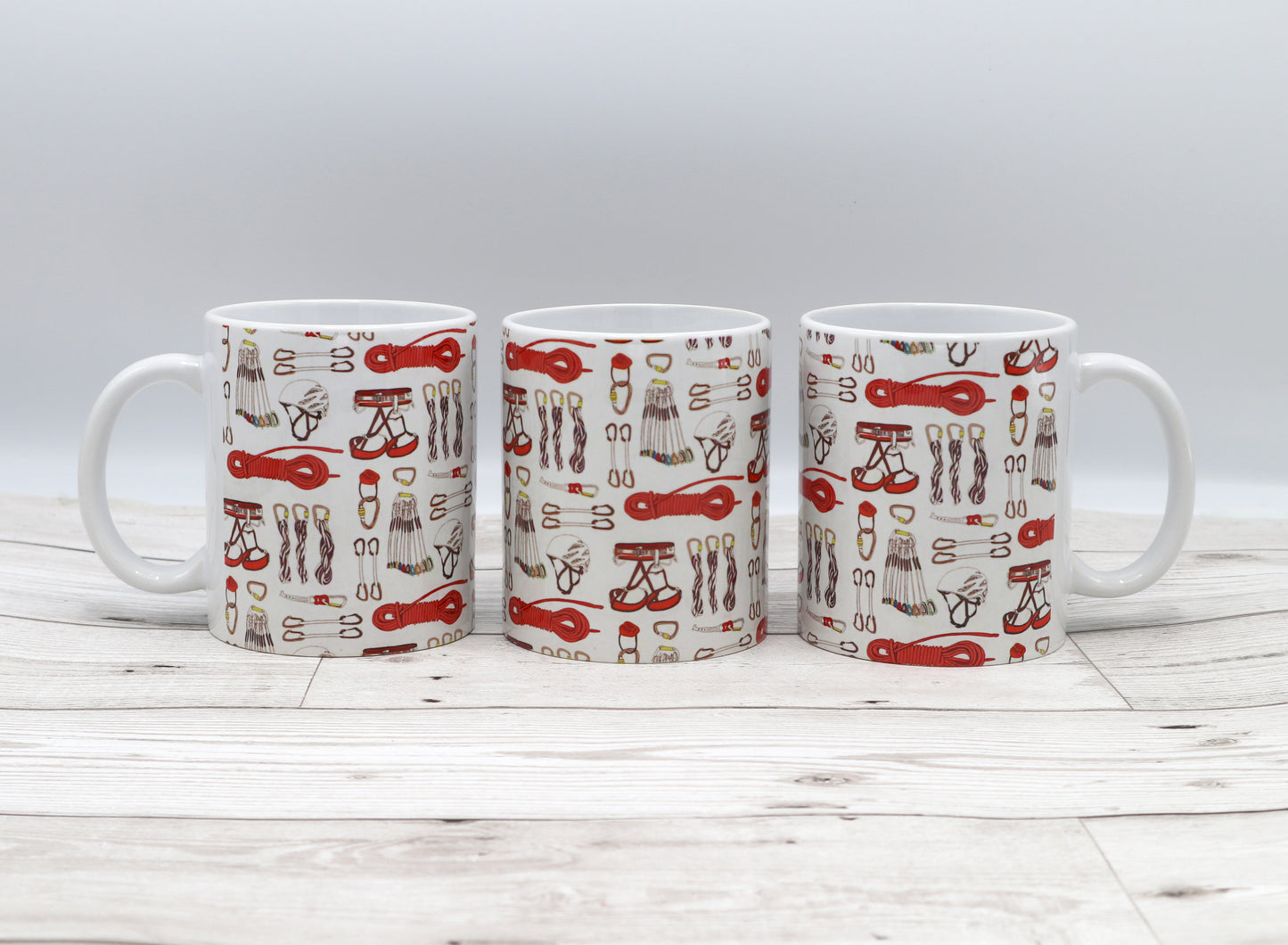 Rock Climbing Gear Ceramic Mug