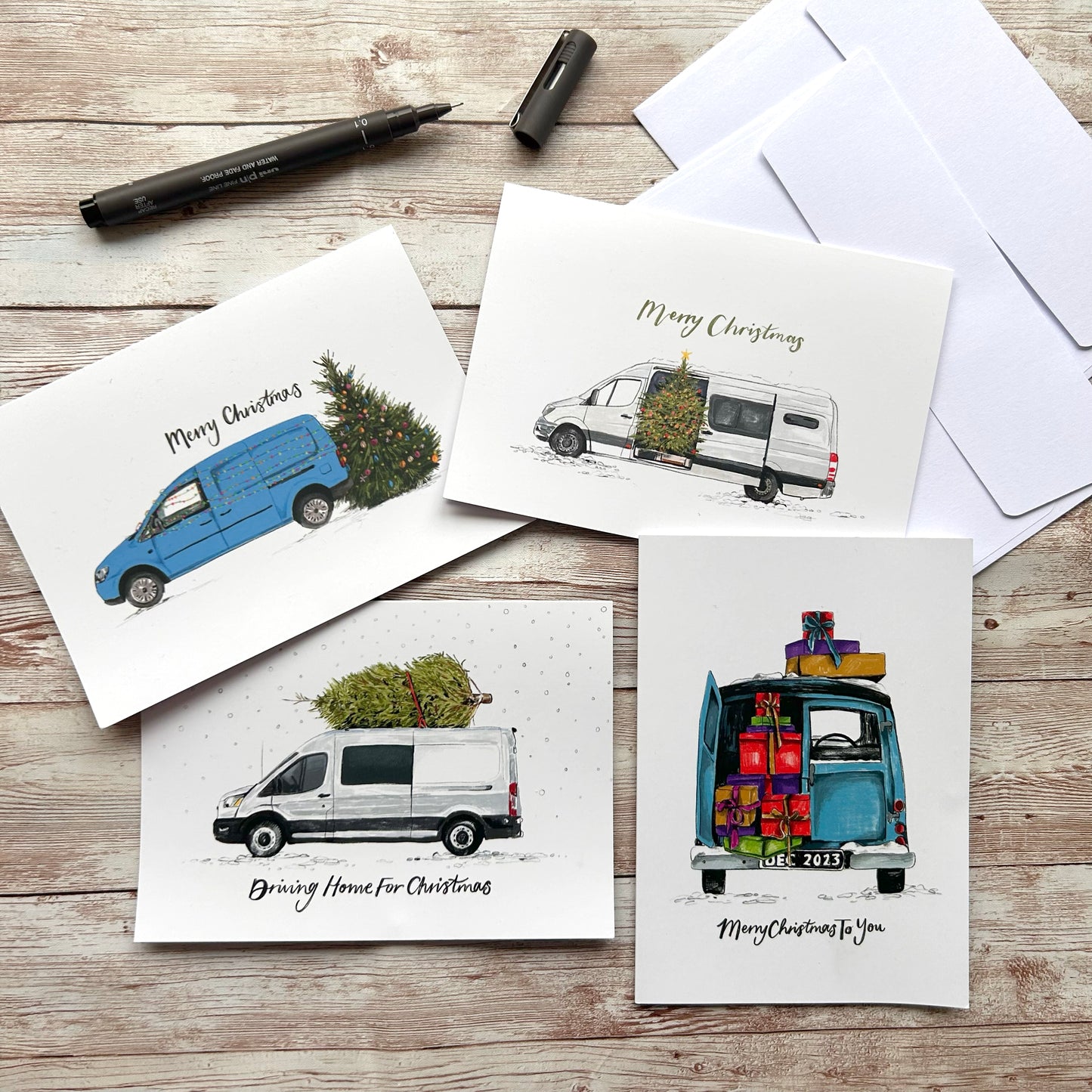 Van Life Christmas Card Set