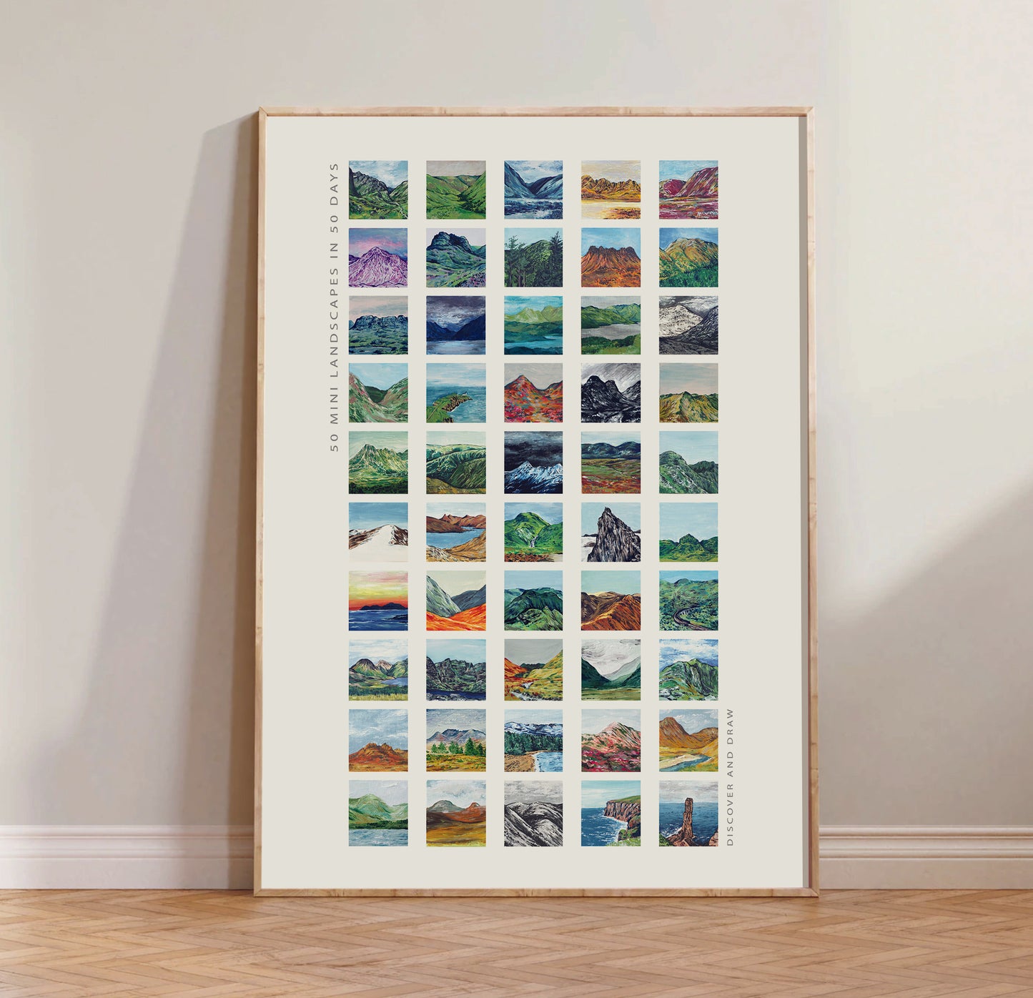 Limited Edition Signed 50 Mini Landscapes Art Print