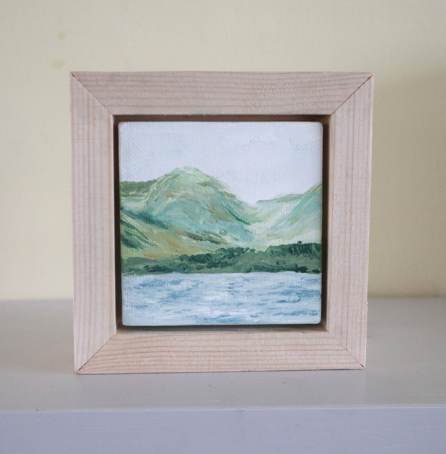 Day 46 - 7x7cm Mini Canvas - Loch Shiel