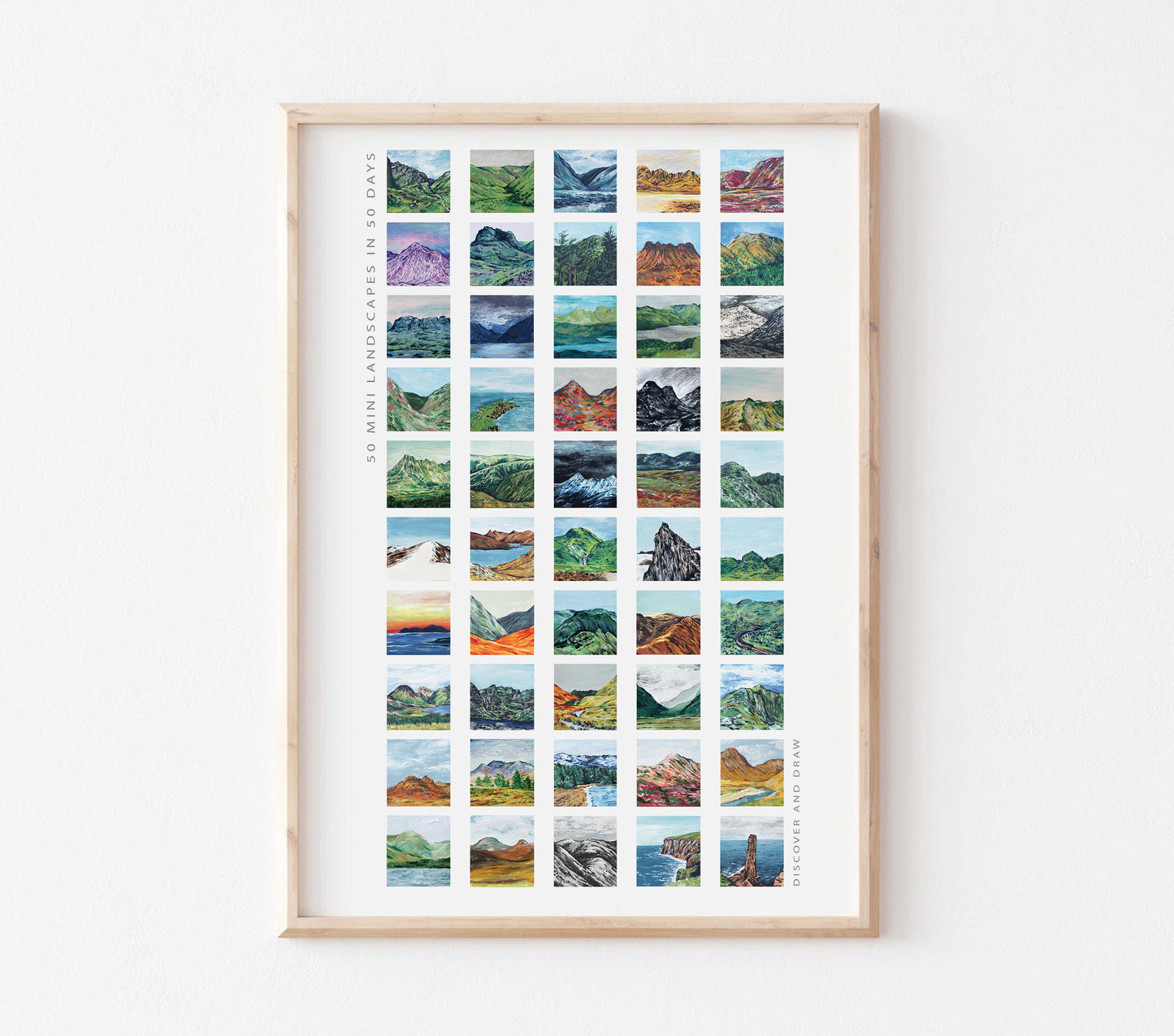 Limited Edition Signed 50 Mini Landscapes Art Print