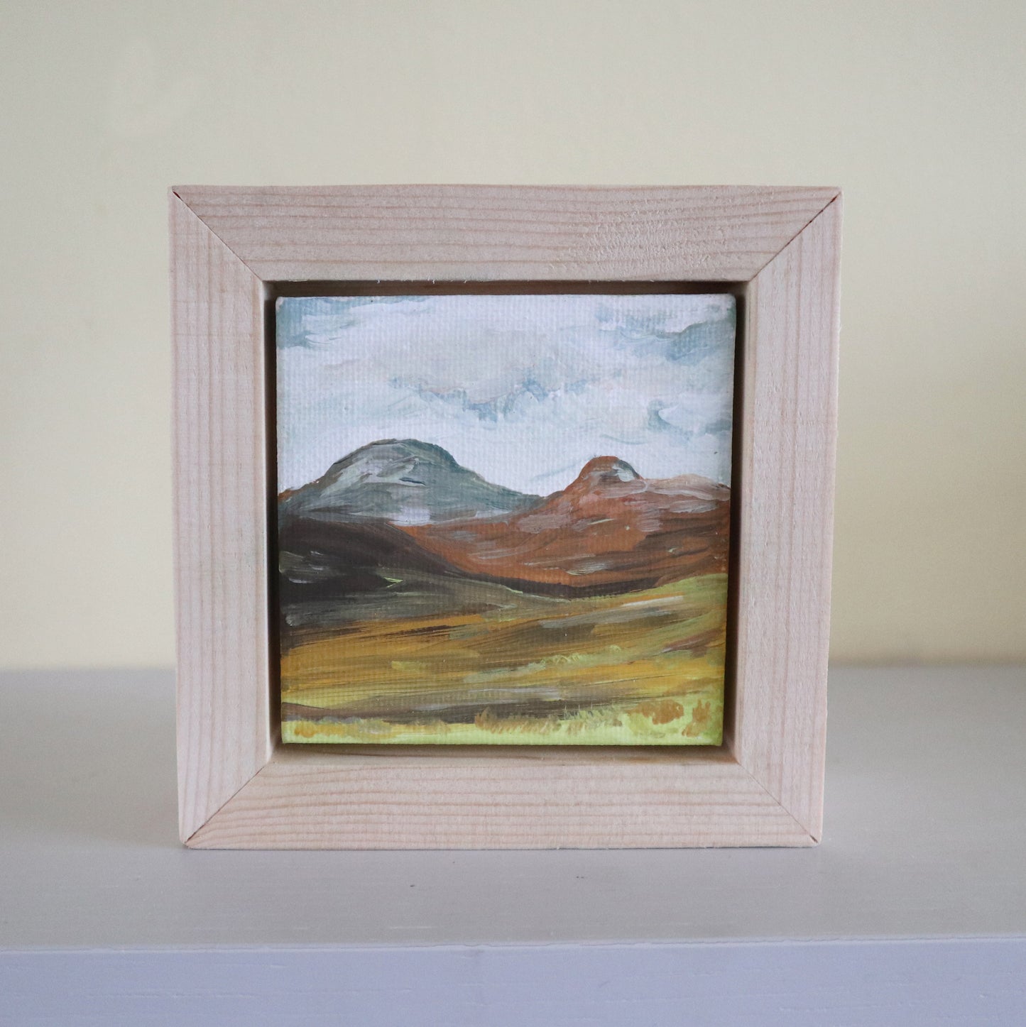 Day 47 - 7x7cm Mini Canvas - The Paps of Jura