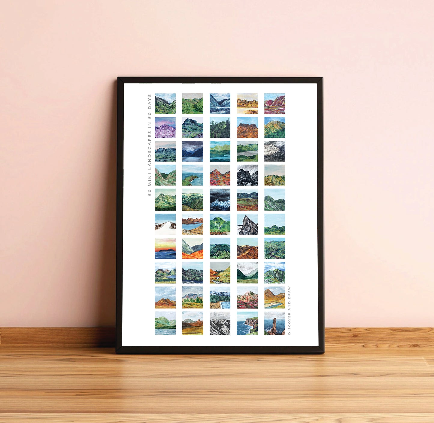 Limited Edition Signed 50 Mini Landscapes Art Print