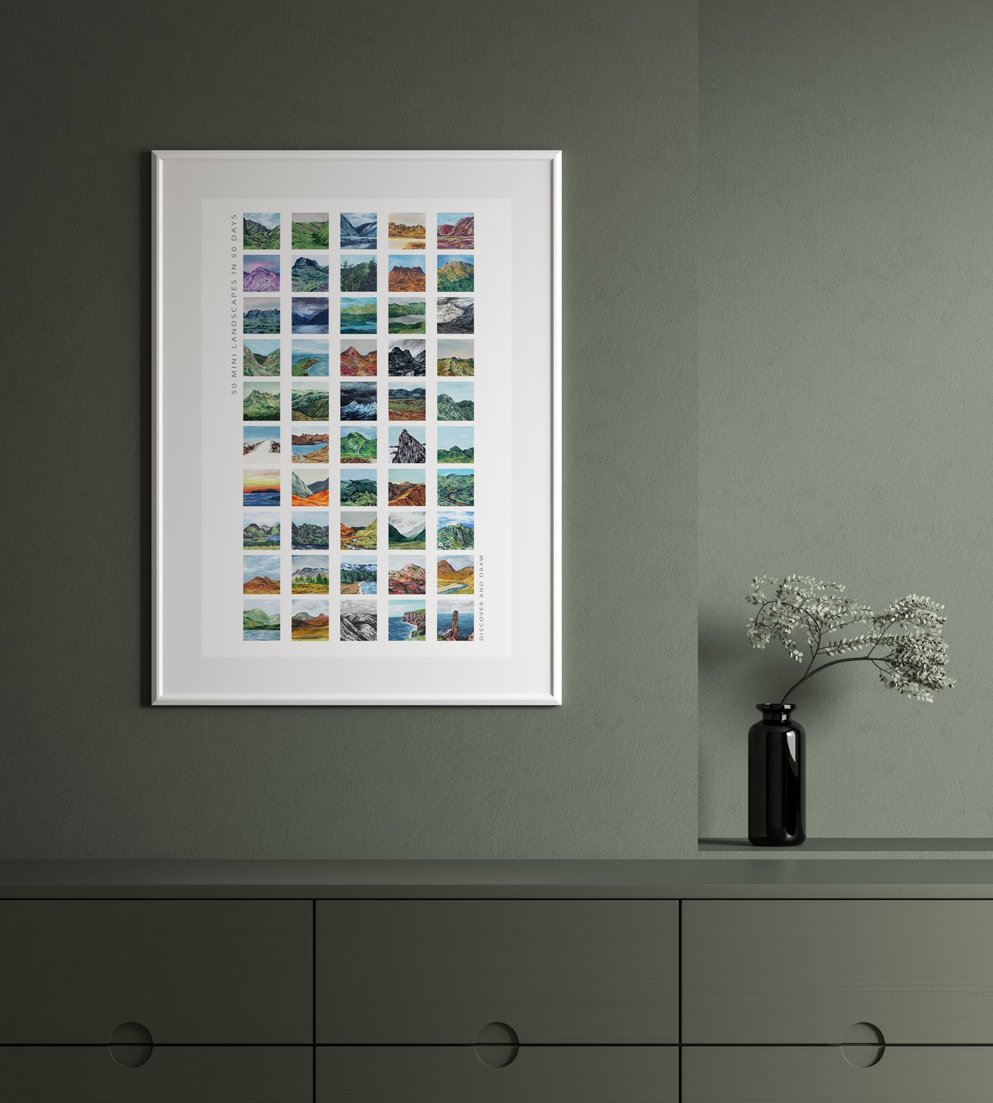 Limited Edition Signed 50 Mini Landscapes Art Print