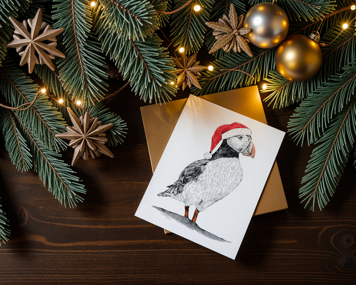 Puffin Christmas Card