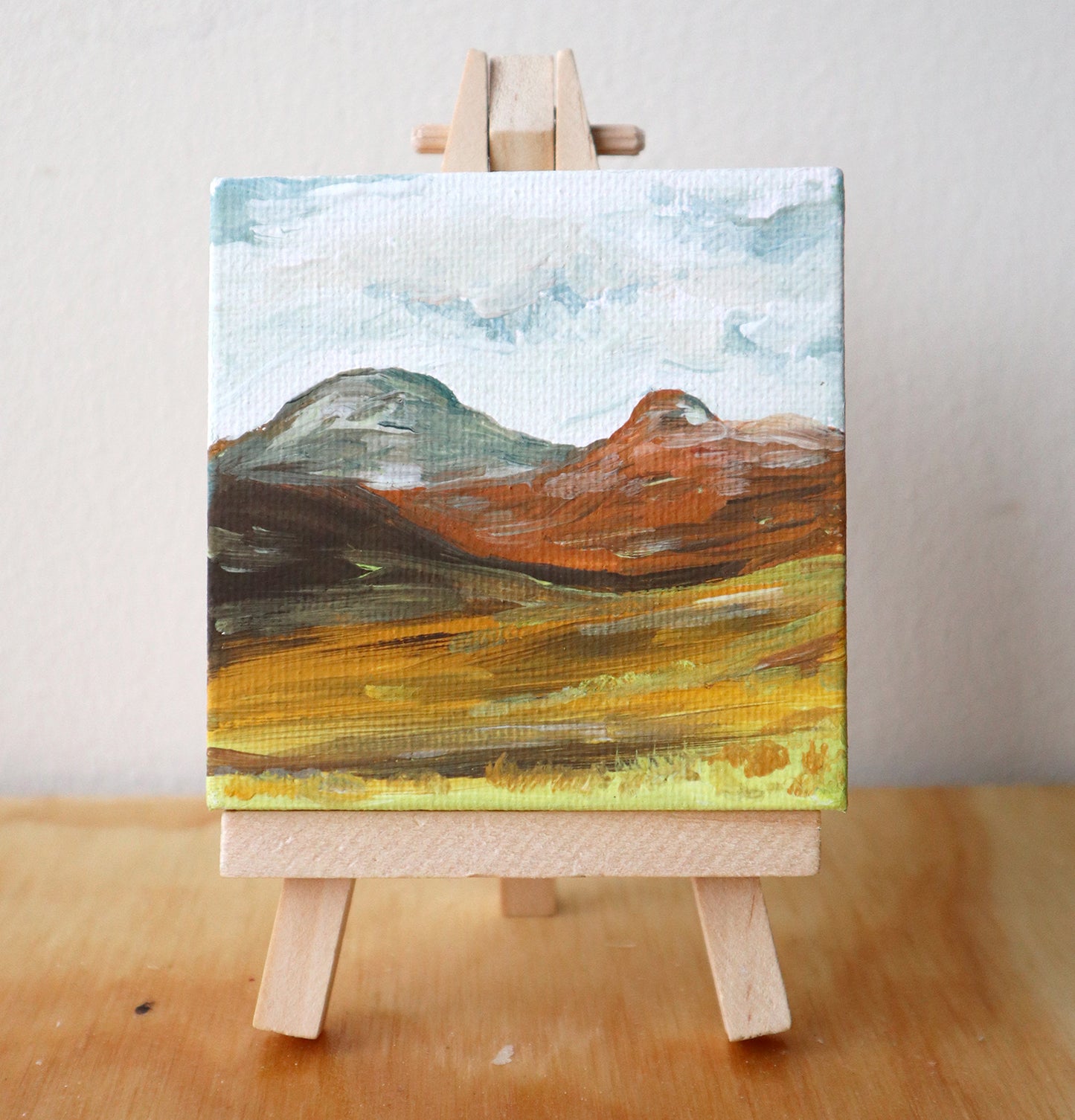 Day 47 - 7x7cm Mini Canvas - The Paps of Jura