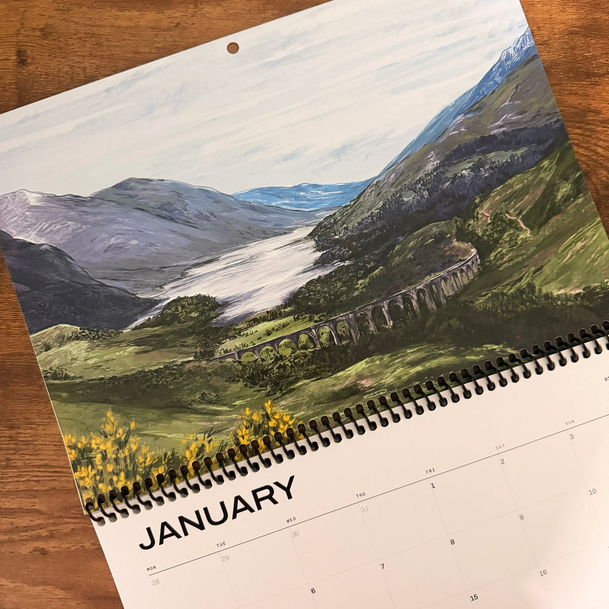 2027 Scottish Mountainscape Calendar