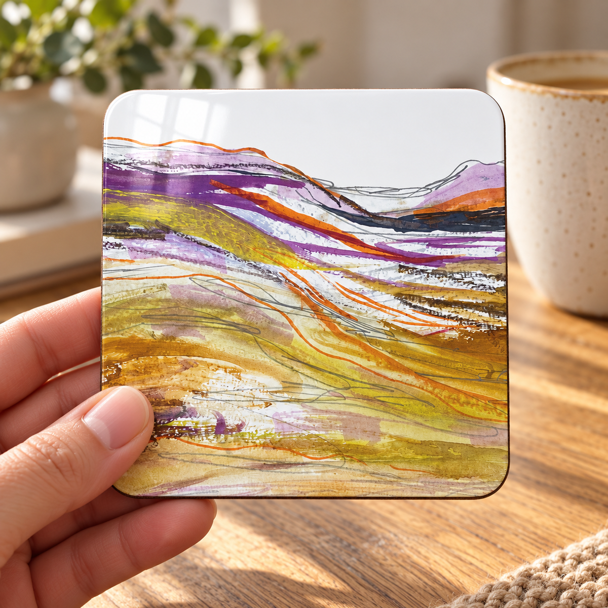 Glencoe Heather Coaster