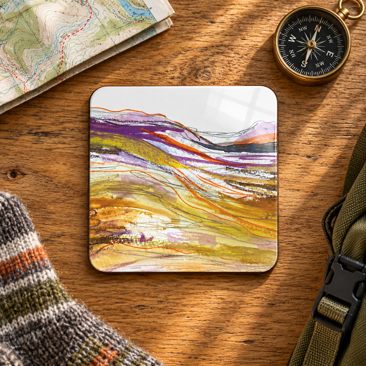 Glencoe Heather Coaster