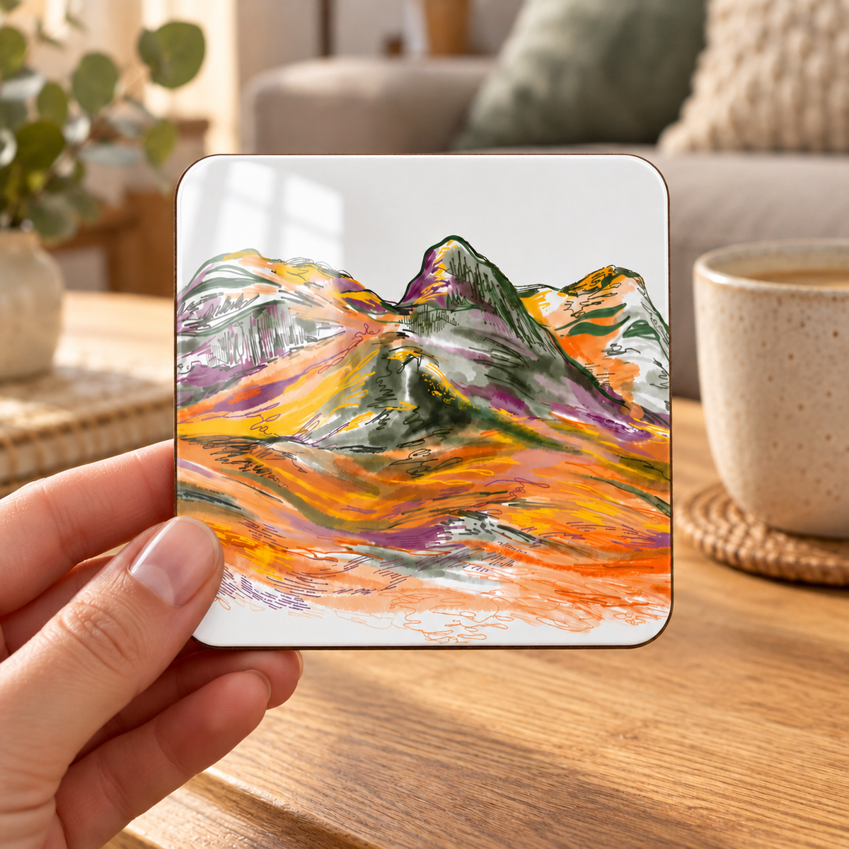 Three Sisters Glencoe Coaster