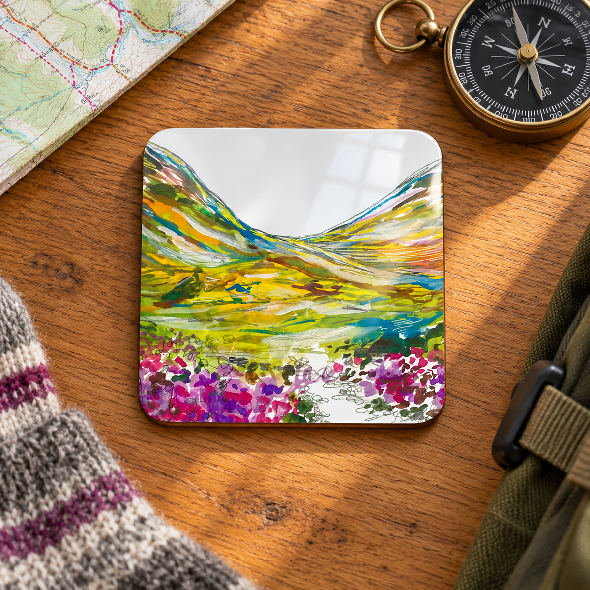 Glencoe Heather Coaster