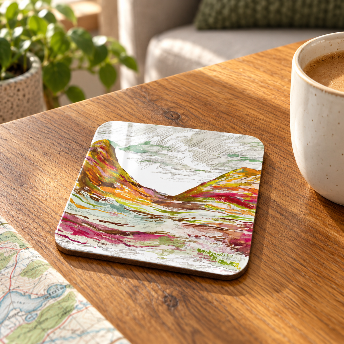 Glencoe Heather Coaster