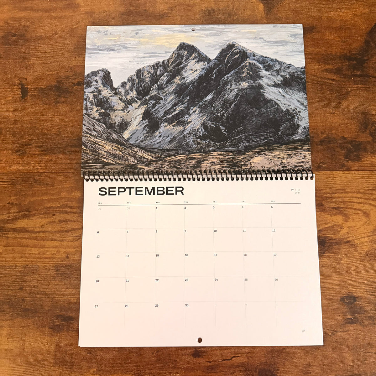 2027 Scottish Mountainscape Calendar