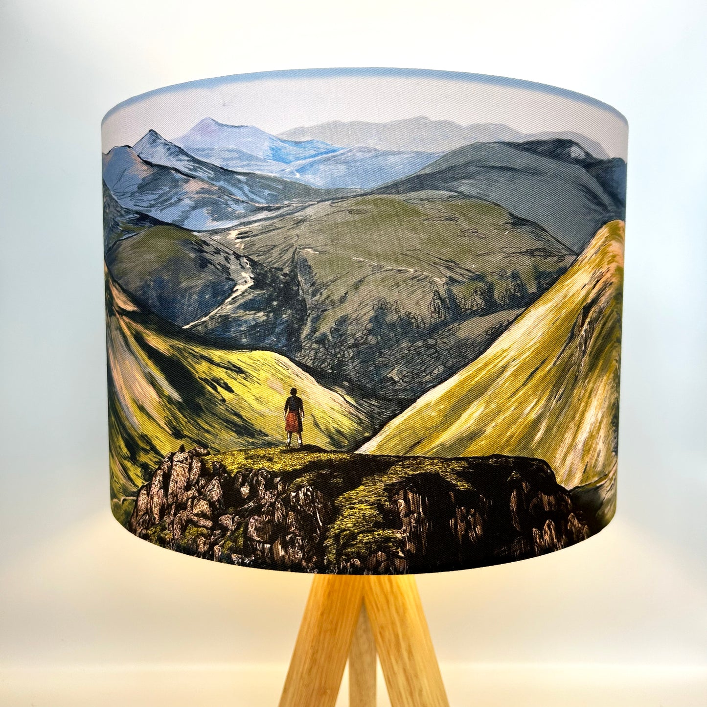 Glencoe Mountain View Lampshade