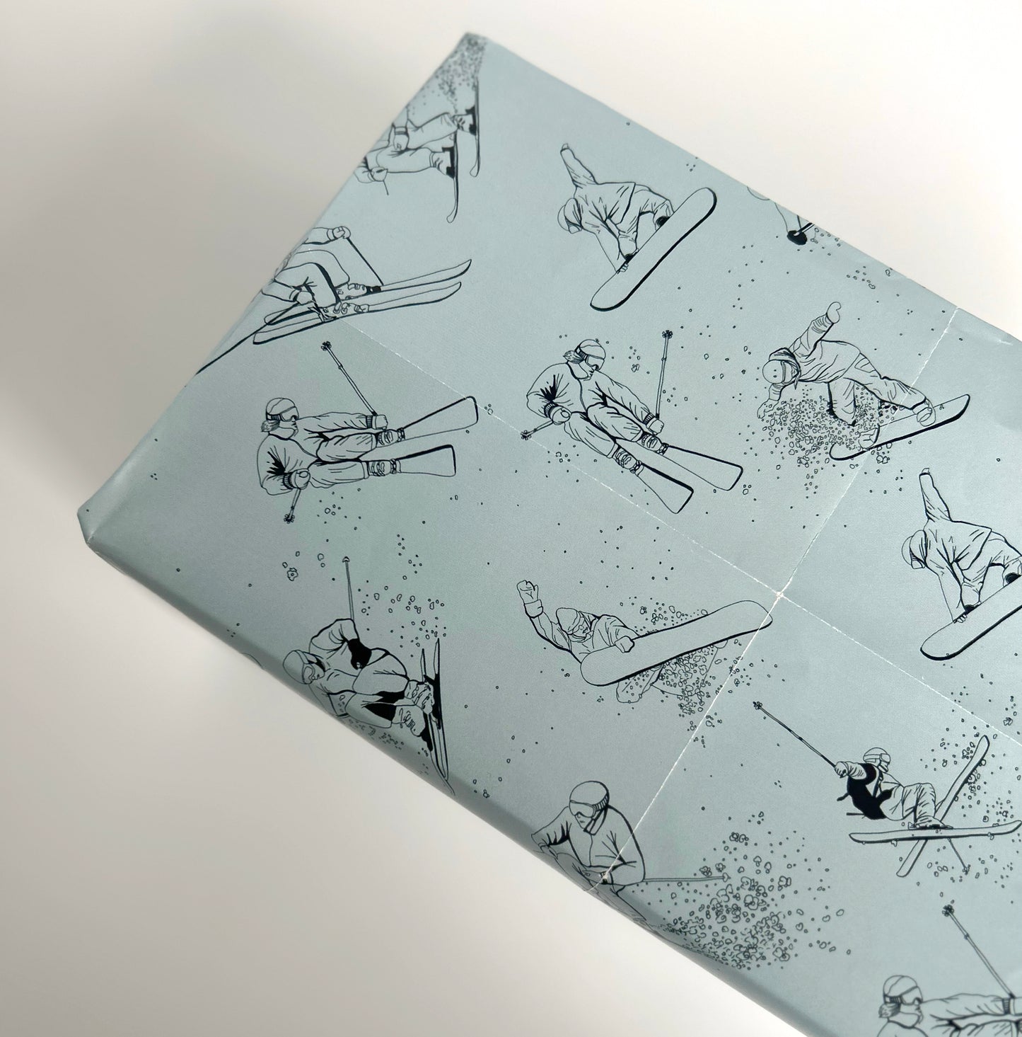 Skier and Snowboarders Wrapping Paper