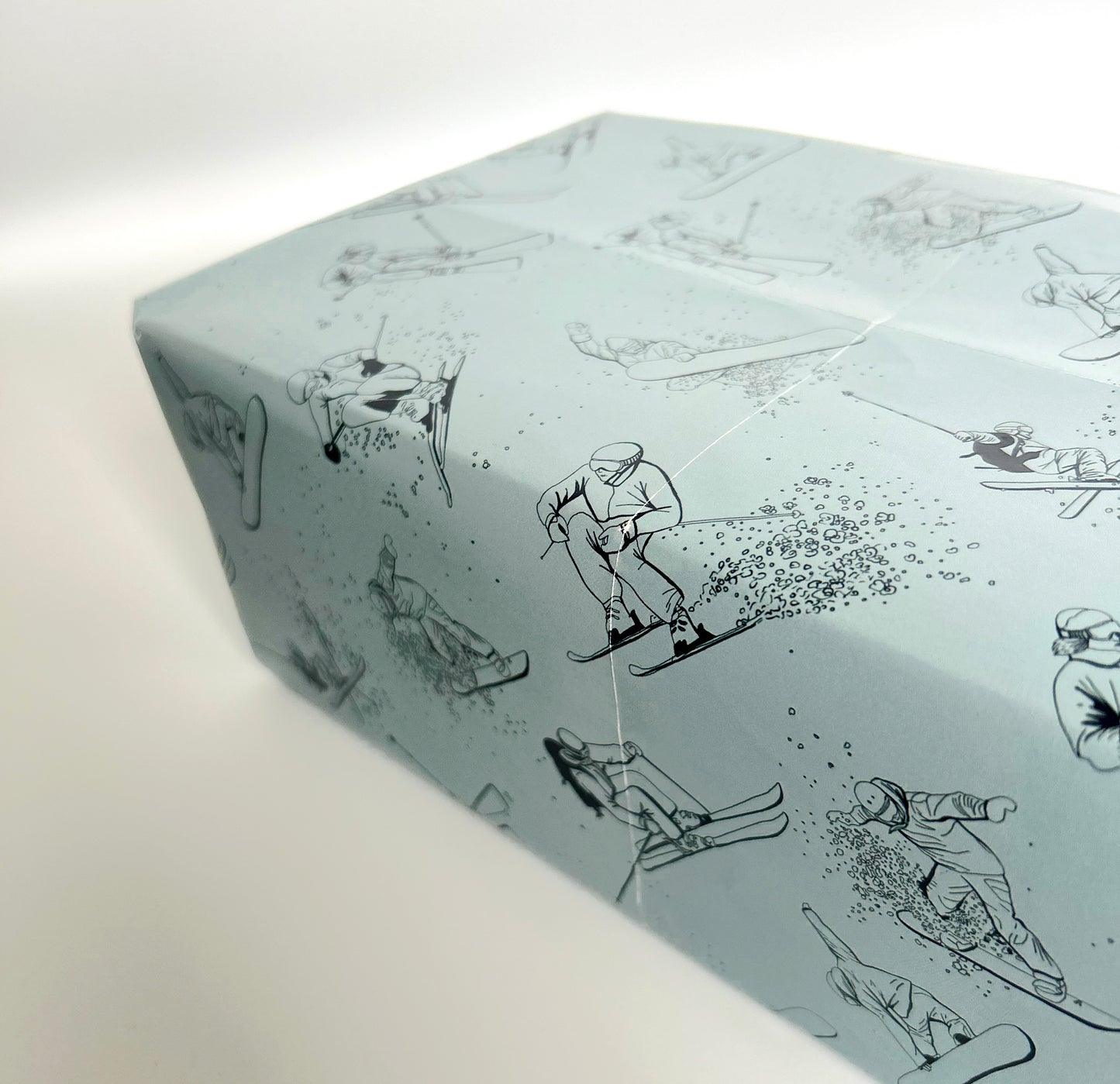 Skier and Snowboarders Wrapping Paper