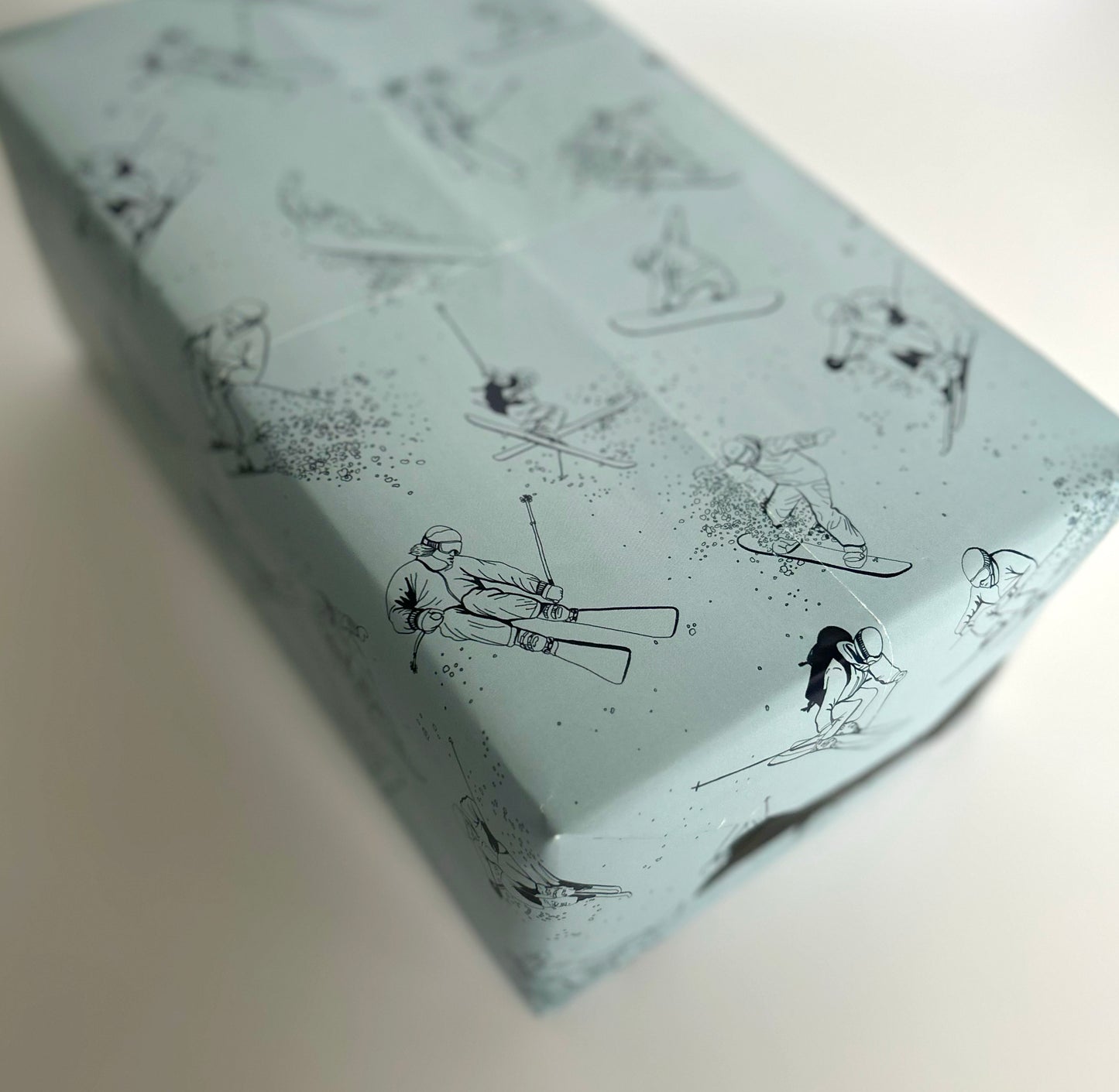 Skier and Snowboarders Wrapping Paper