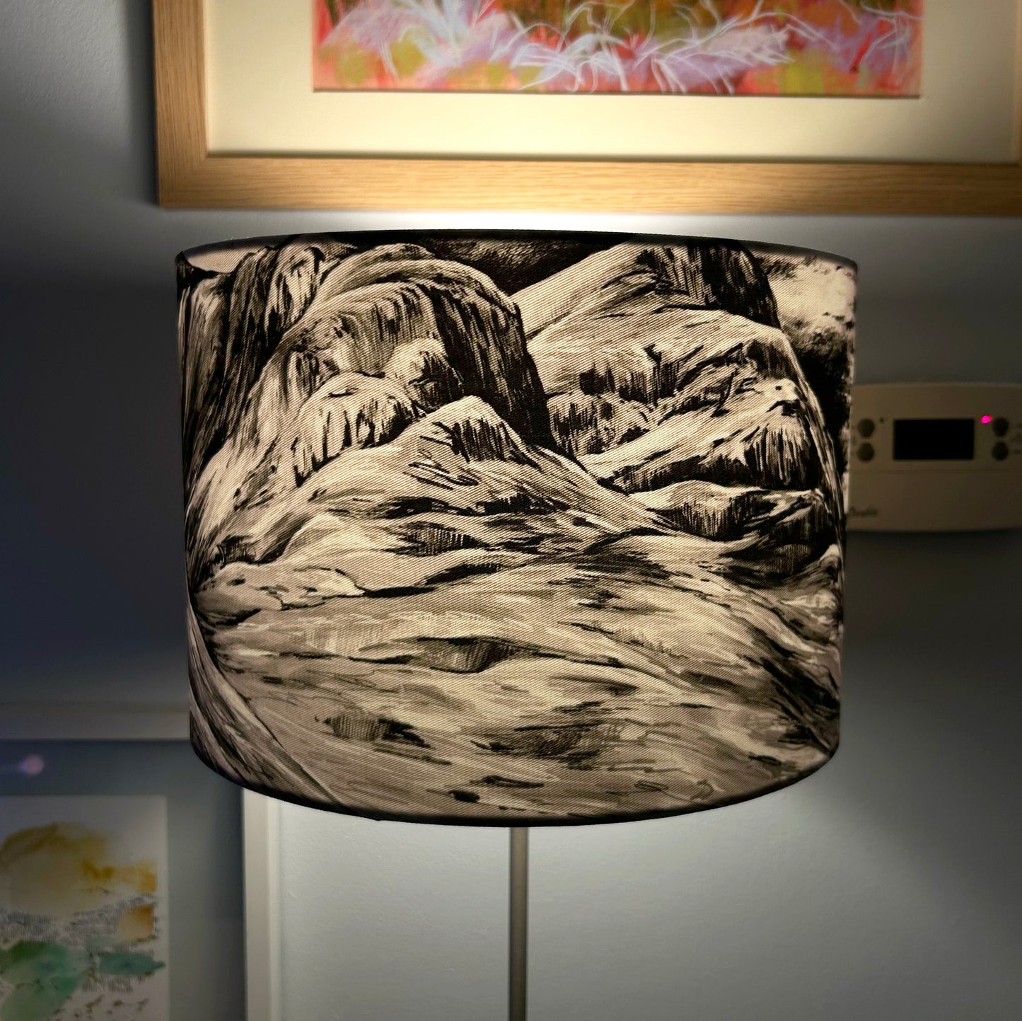 *SAMPLE* Black and White Three Sister Lampshade Larger 30cm Lampshade