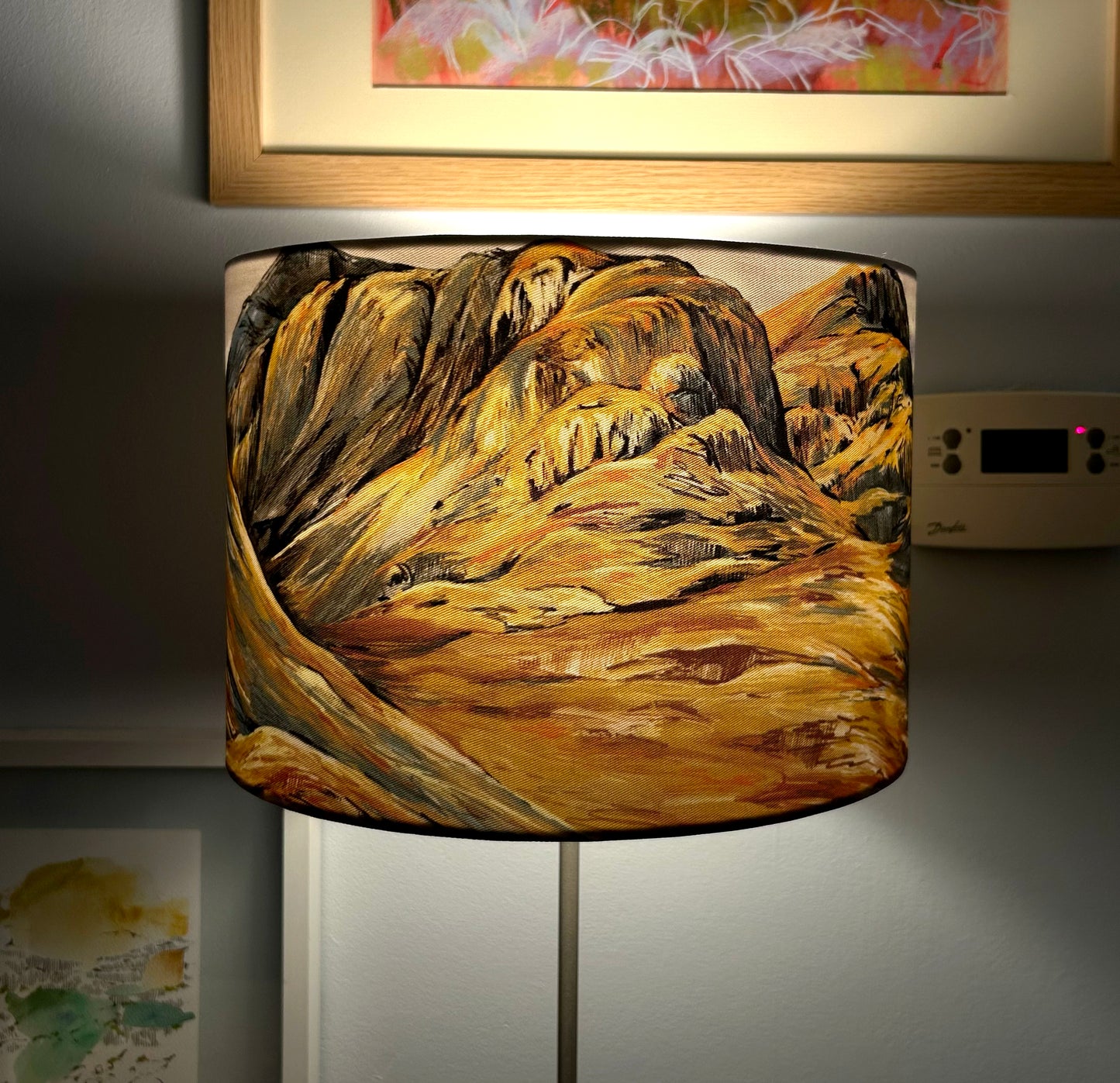 *SAMPLE* Orange Three Sister Lampshade Larger 30cm Lampshade