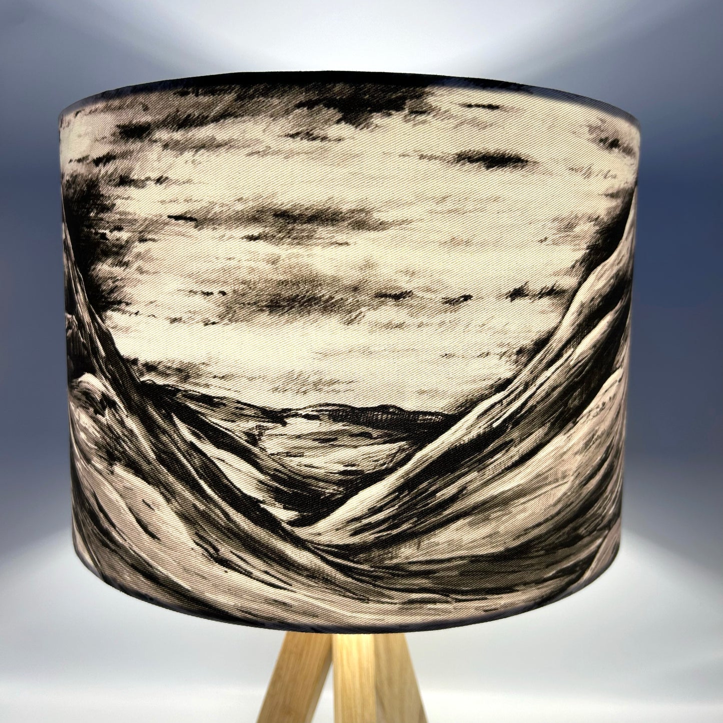 *SAMPLE* Black and White Three Sister Lampshade Larger 30cm Lampshade