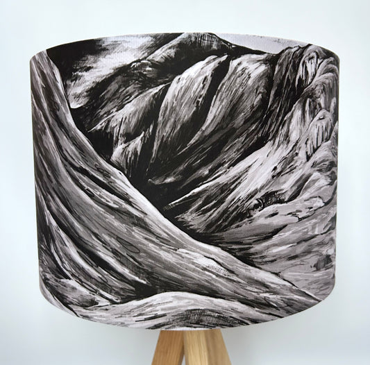 *SAMPLE* Black and White Three Sister Lampshade Larger 30cm Lampshade