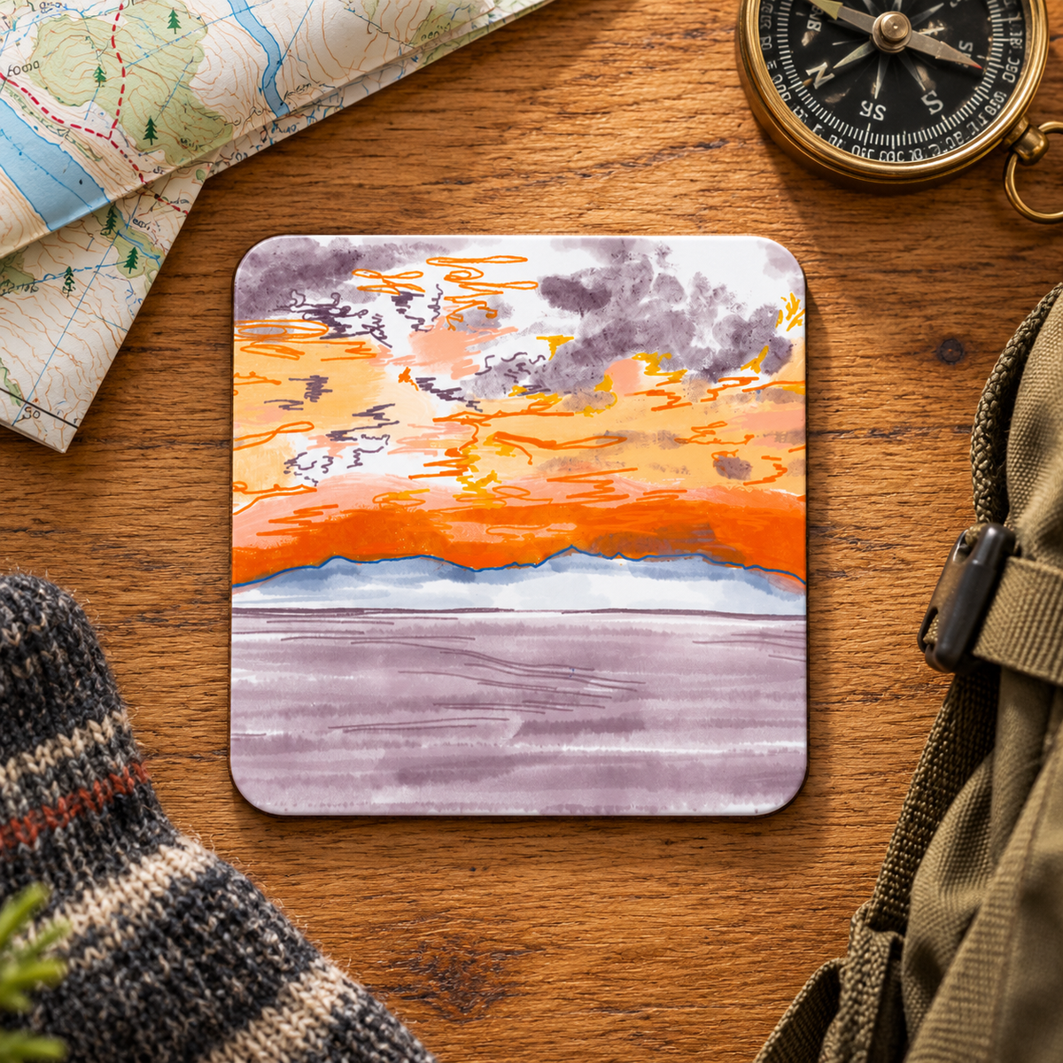 Isle of Arran Sunset Coaster