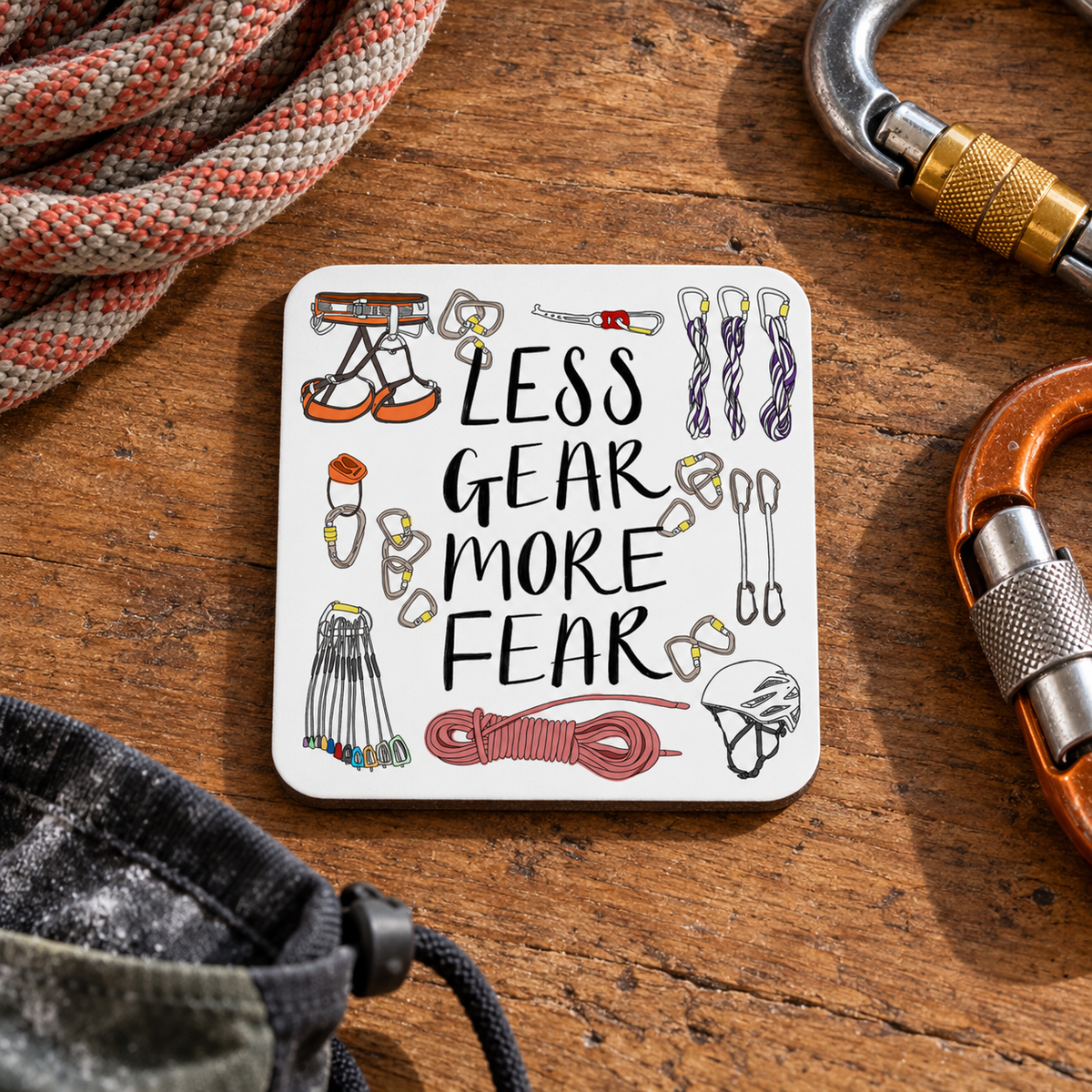 Less Gear More Fear Climbing Coaster