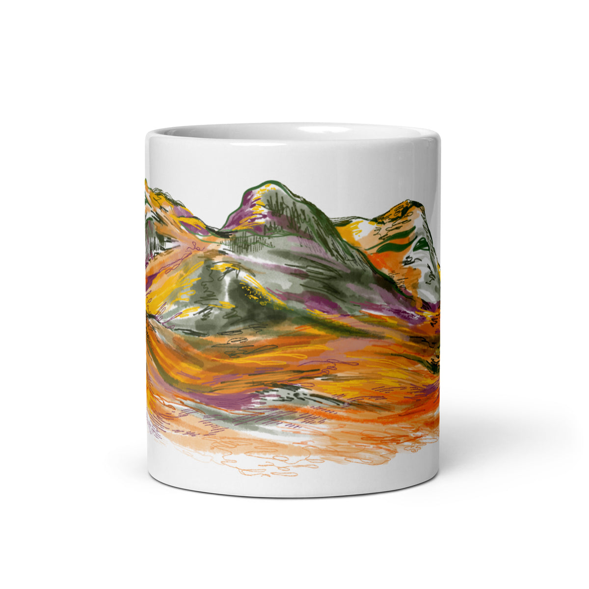 professional phtoograph of the three sisters mug centre view