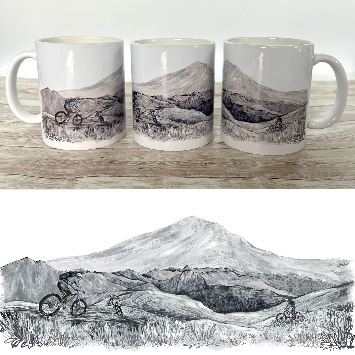 Mountain Biking Ceramic Mug