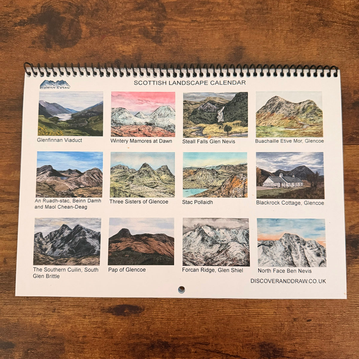 2027 Scottish Mountainscape Calendar