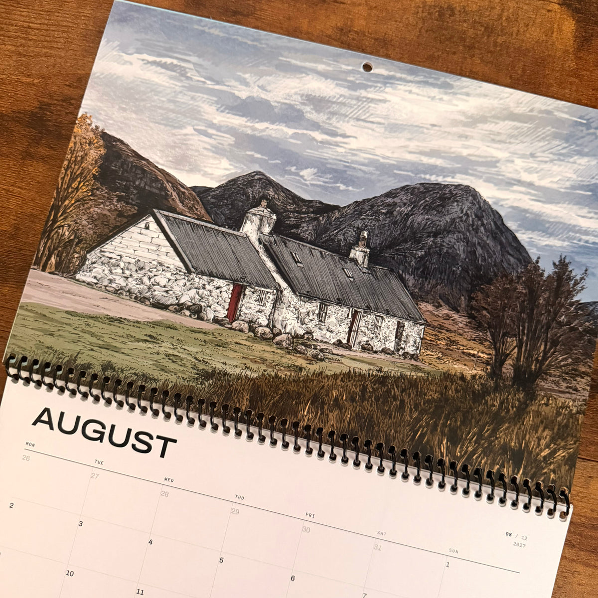 2027 Scottish Mountainscape Calendar