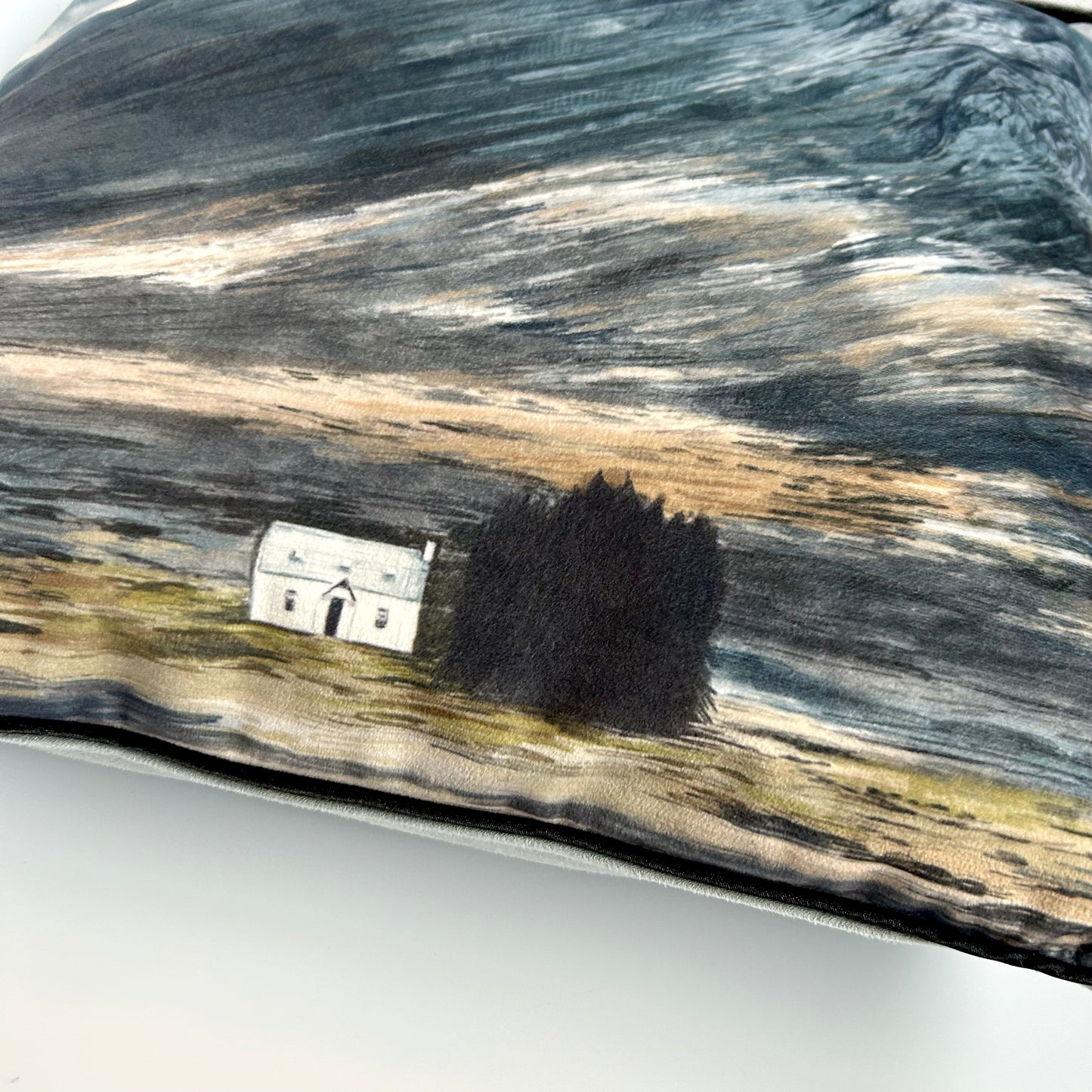 Buachaille Etive Mòr Velvet Cushion with Piped Edging